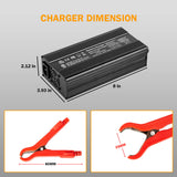 Enjoybot 14.6V 20A LiFePO4 Lithium Battery Charger with Alligator Clamps