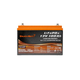 Batteria Enjoybot LiFePO4 12V 100Ah, batteria al litio per camper, roulotte, sistema solare, off-grid, backup, barca, carrello da golf