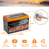 Enjoybot 12v 100ah LiFePO4 Battery - Product Specification