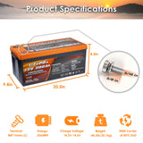 Enjoybot 12v 200ah LiFePO4 Battery - Product Specification