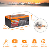 Enjoybot 12v 400ah LiFePO4 Battery - Product Specification